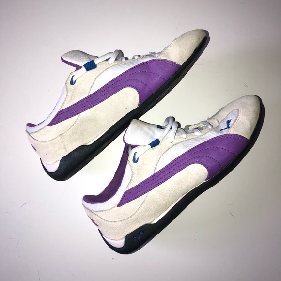 PUMA SIZE 7 PURPLE / CREAM RUNNING SHOES - Picture 6 of 8